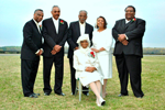 Mother Louvinia Johnson and Her Children at 90th Birthday Celebration